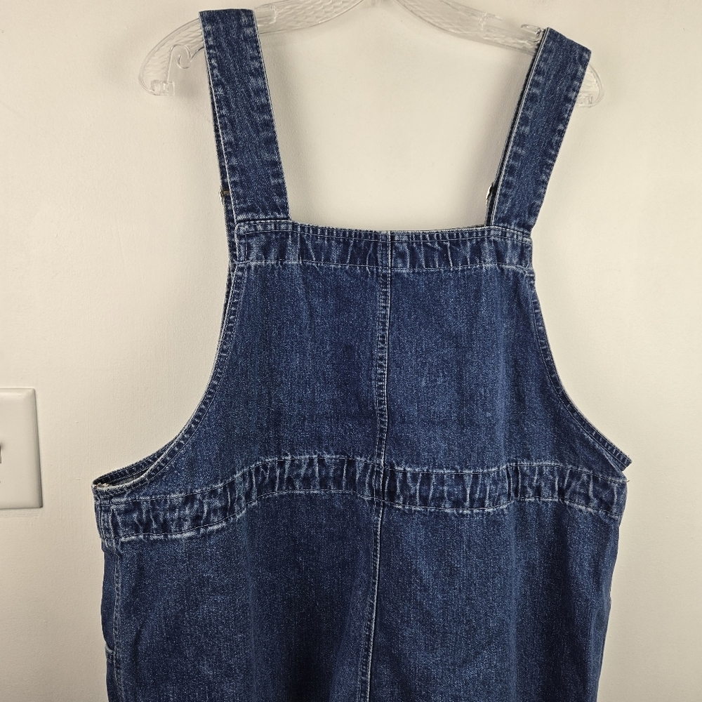 Vintage Y2K Denim Overalls Bunny Applique Cottagecore Kawaii XL - Picture 10 of 10